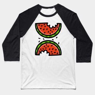 Cute Watermelon Fresh Fruit Baseball T-Shirt